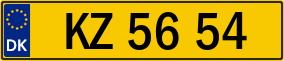 Trailer License Plate